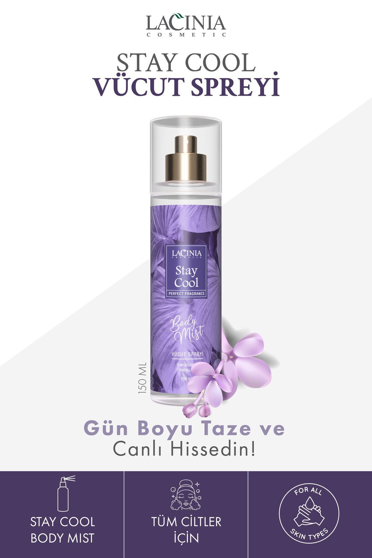 BODY MIST - STAY COOL 150 میلی لیتر Lacinia