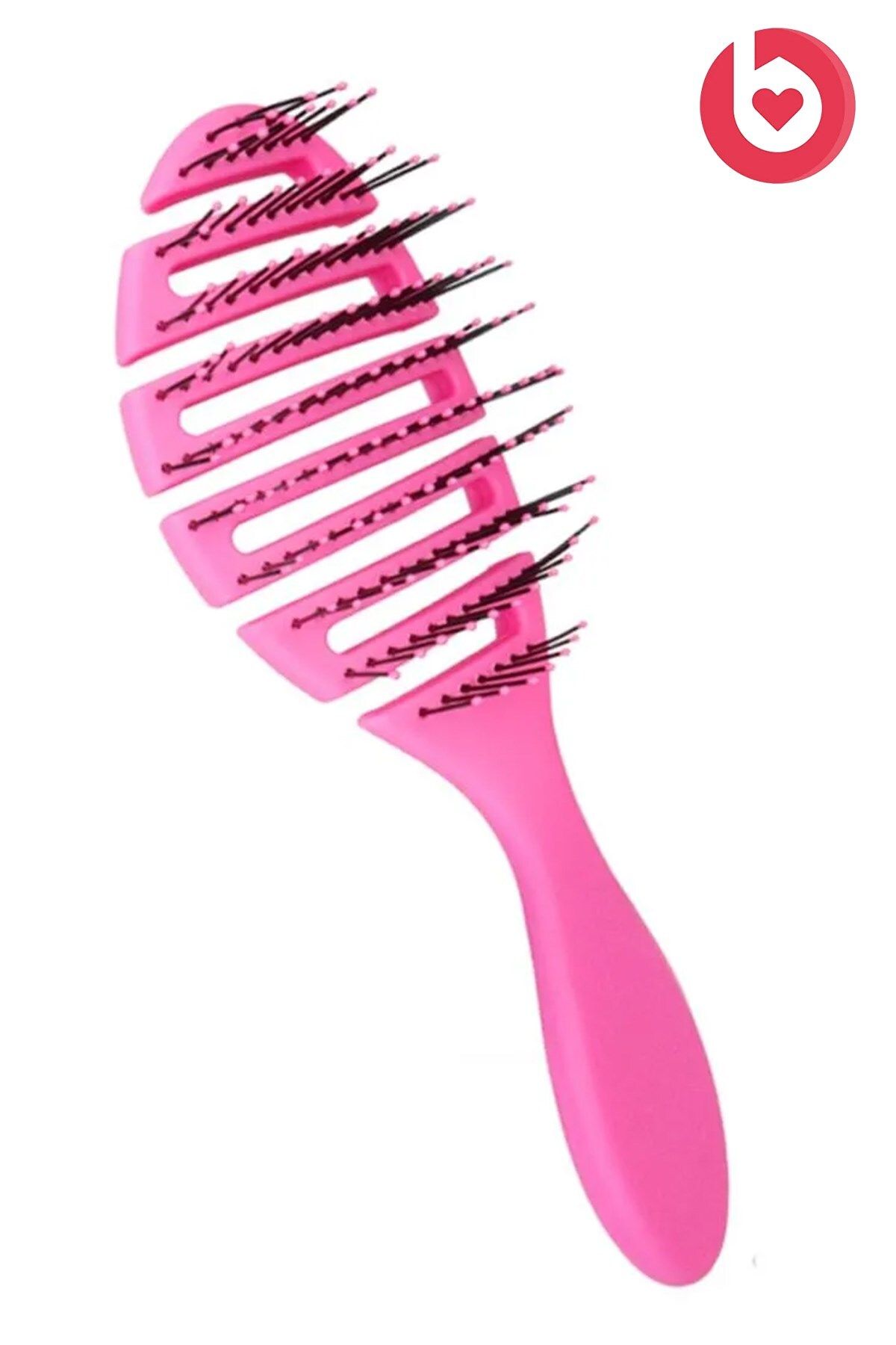 برس موی حرفه ای سه بعدی برس مو Pink Pro برس مو سه بعدی بیضی شکل bizimevde