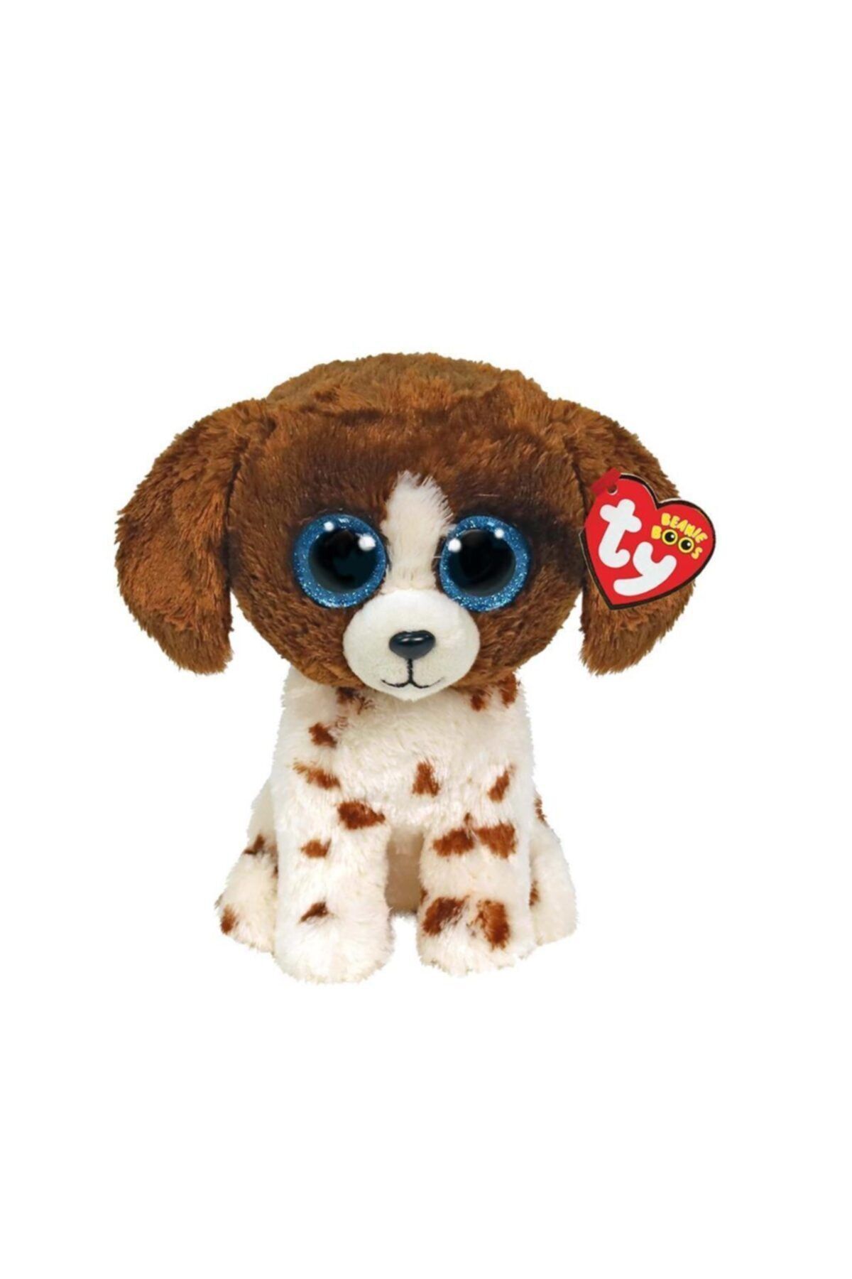 TY Beanie Boos Ty Muddles Beanie Boo Kahverengi Beyaz Kopek 24 cm