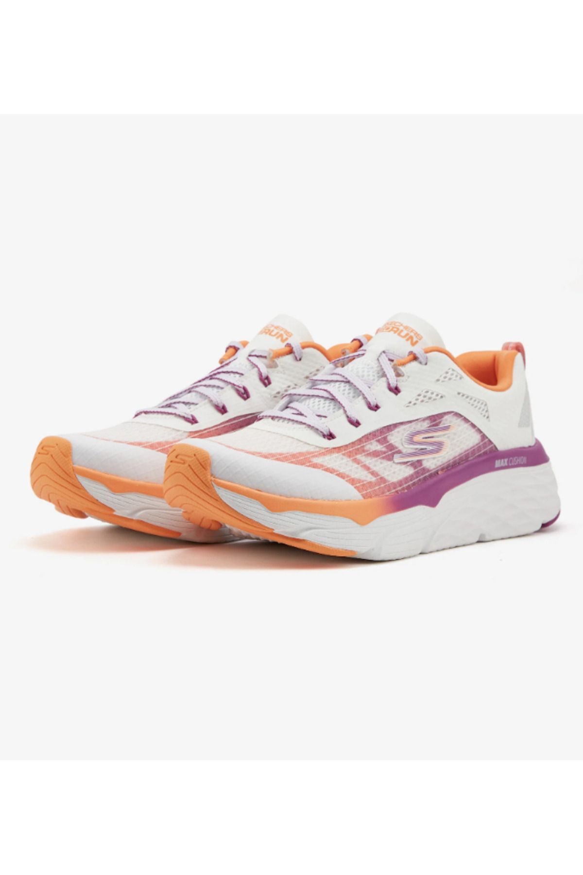 کفش پیاده روی بنفش زنانه Max Cushioning Elite حتی های ورزشی رشته ای 128261 wor Skechers
