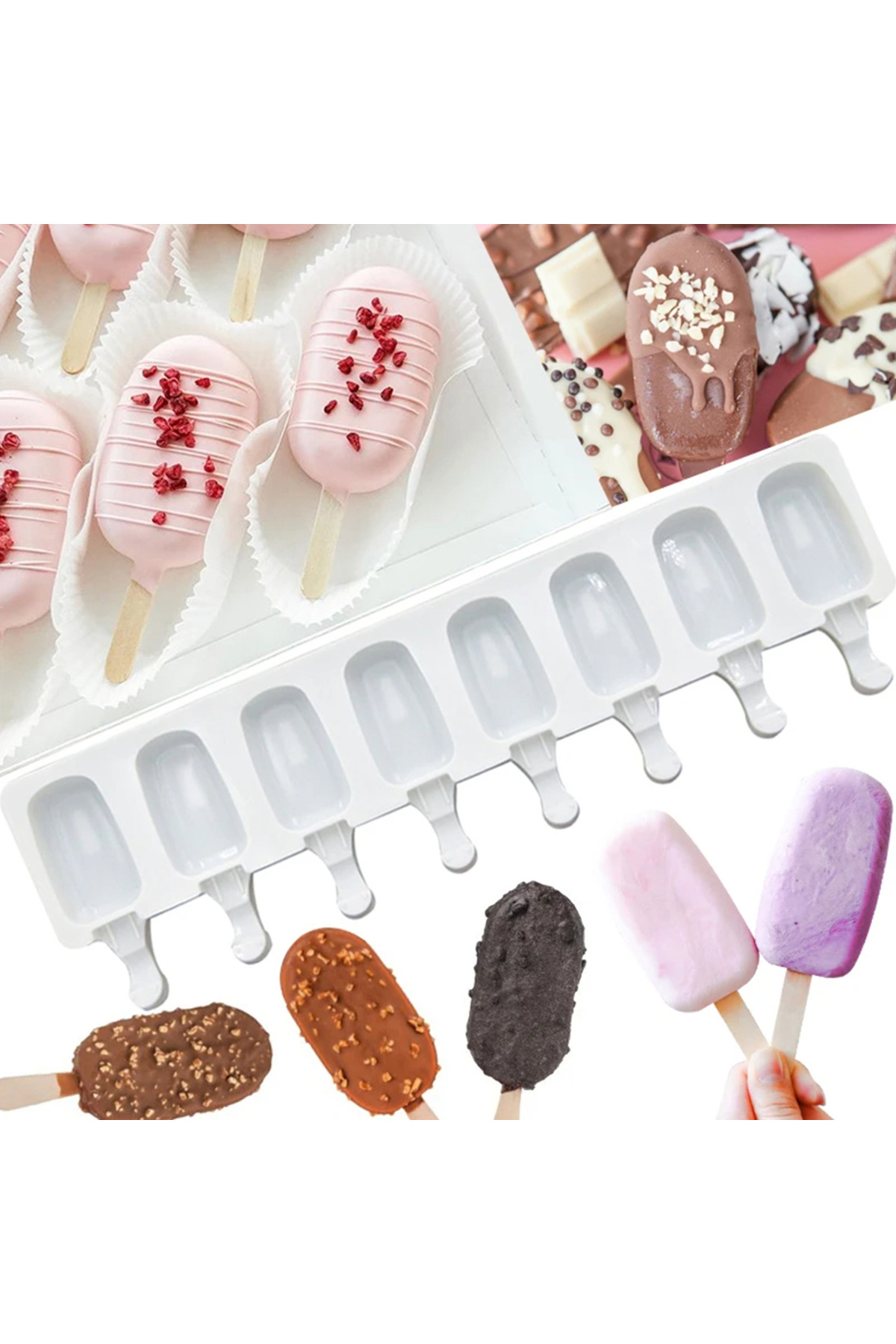 Magnum Silicone Ice Cream Mold 8pcs