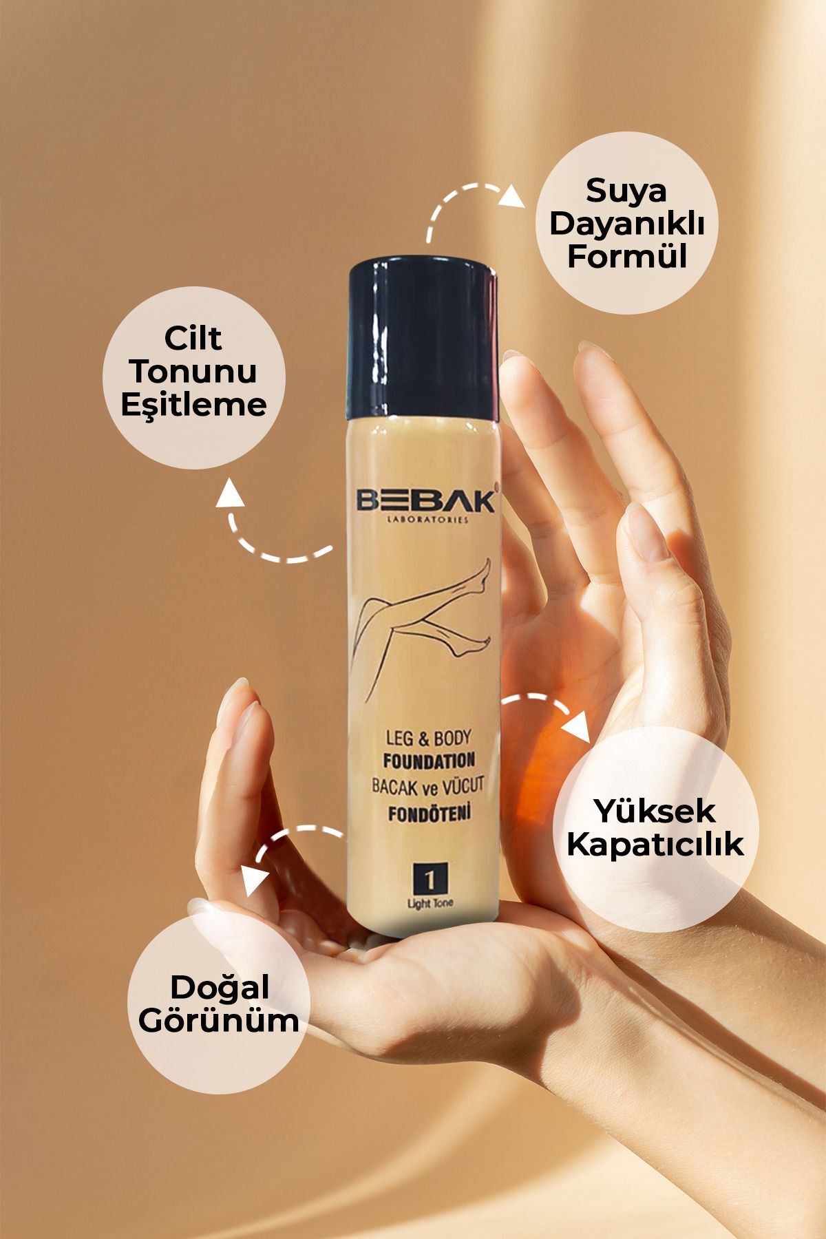 لگ فونداسیون لایت شماره 1 75 میلی لیتر Bebak