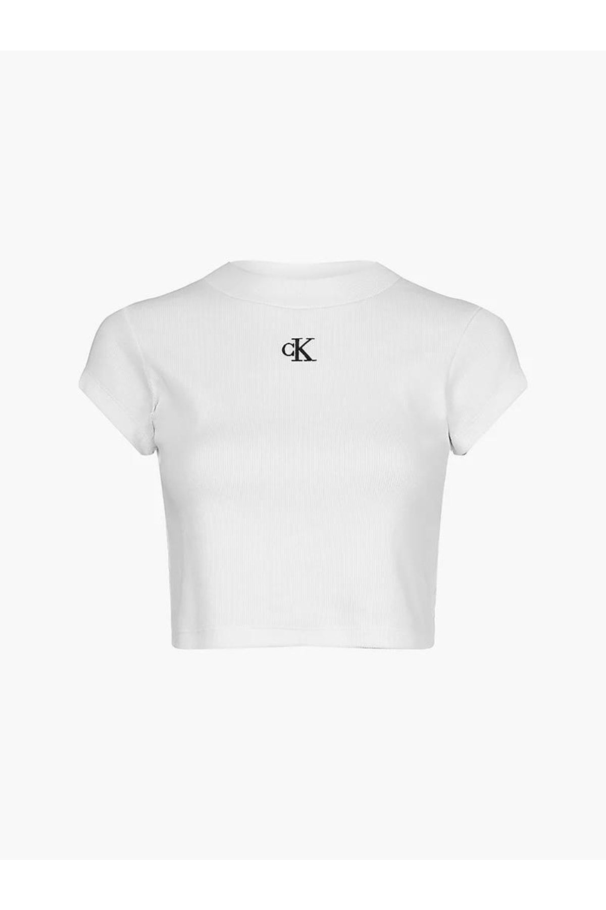 Calvin Klein Ck R b Cropped Sl m Tee Kad n Giyim