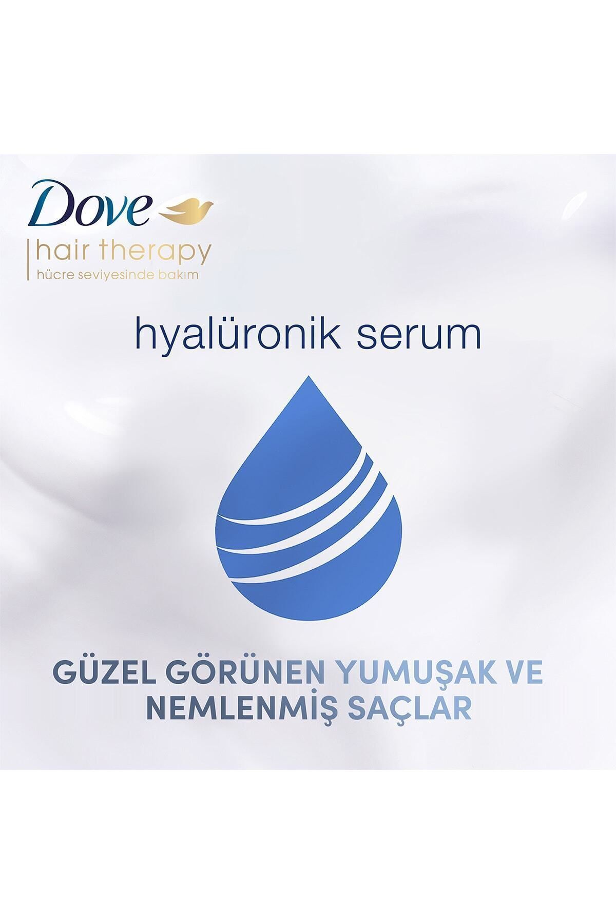 Dove-Hair Therapy 350 Ml Sulfate-Free Hair Care Shampoo - Hydration Spa Moisturizer + Comb Gift 6