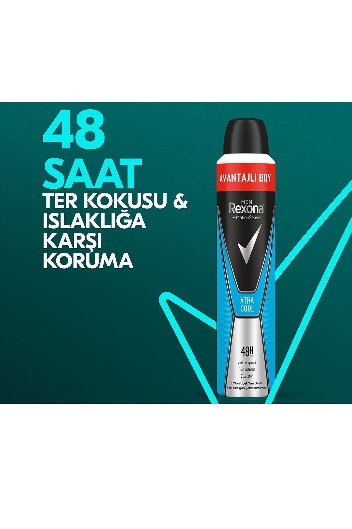 اسپری دئودورانت مردانه Xtra Cool Advantageous حجم 200 میلی پک X۳عددی رکسونا Rexona