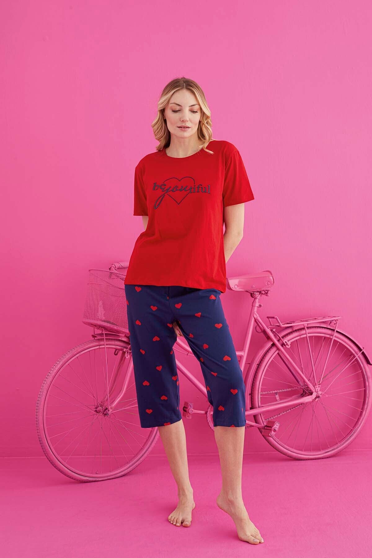 ELİTOL  PAMUKLU LİKRALI KAPRİ TAKIM - Görsel 2