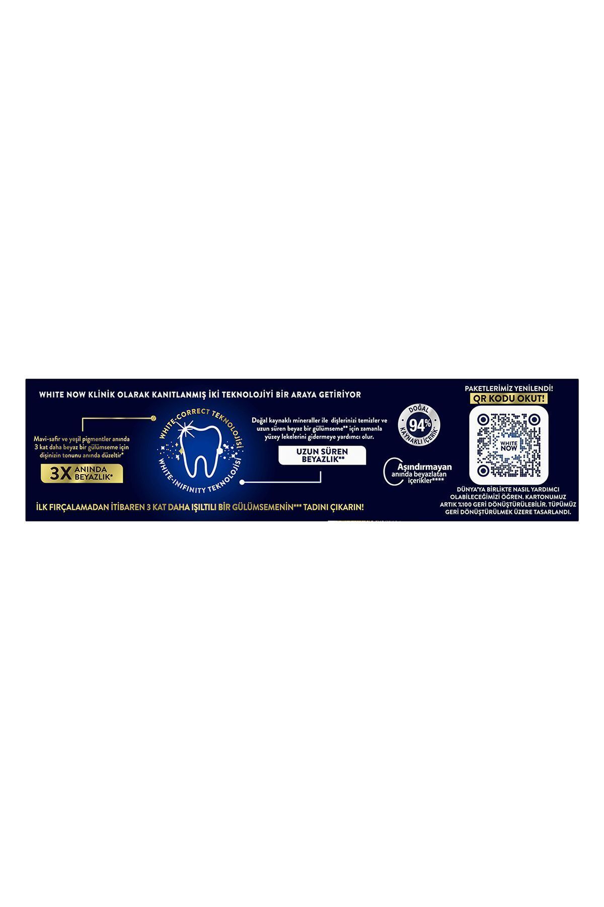 Signal-Toothpaste White Now Gold Instant 3 Layers Whiteness 75 ml X5 7
