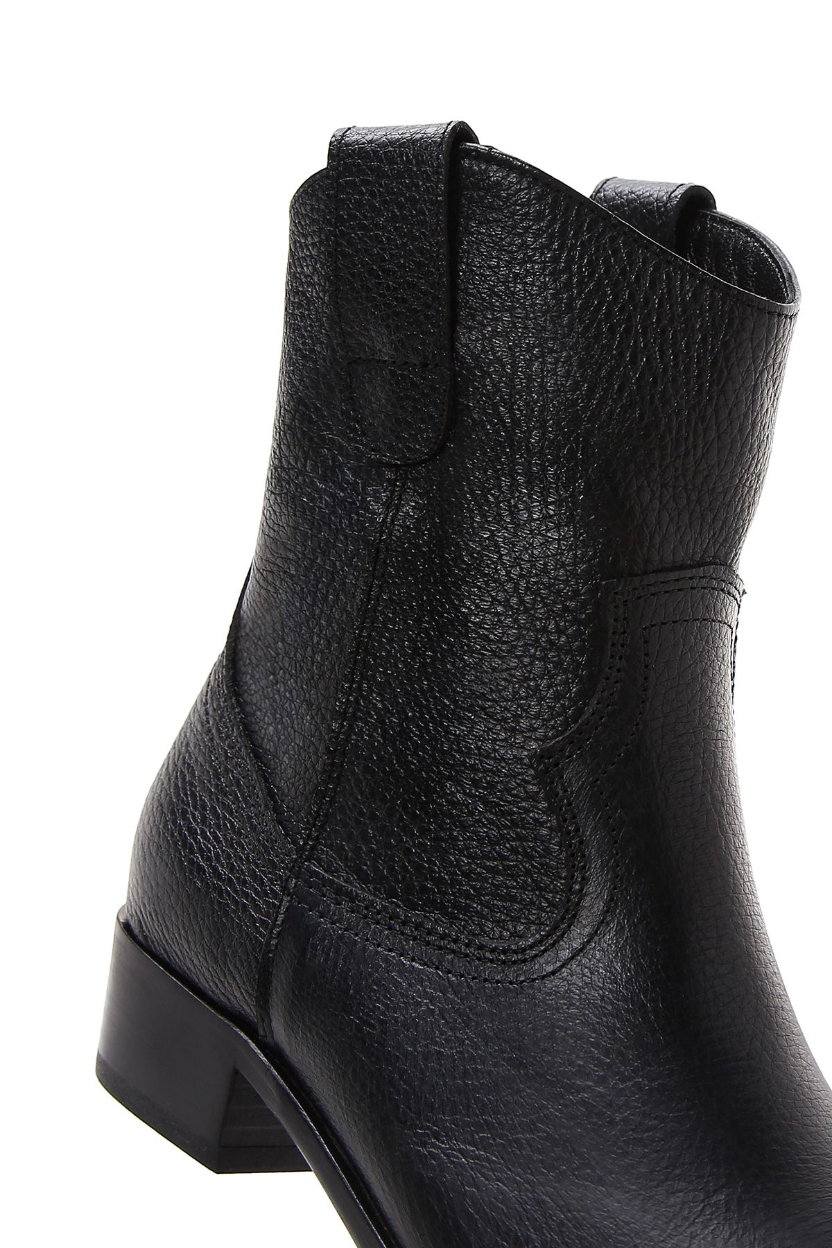 Derimod-Black Leather Cowboy Boots - Women's 23wfd1503ft 2