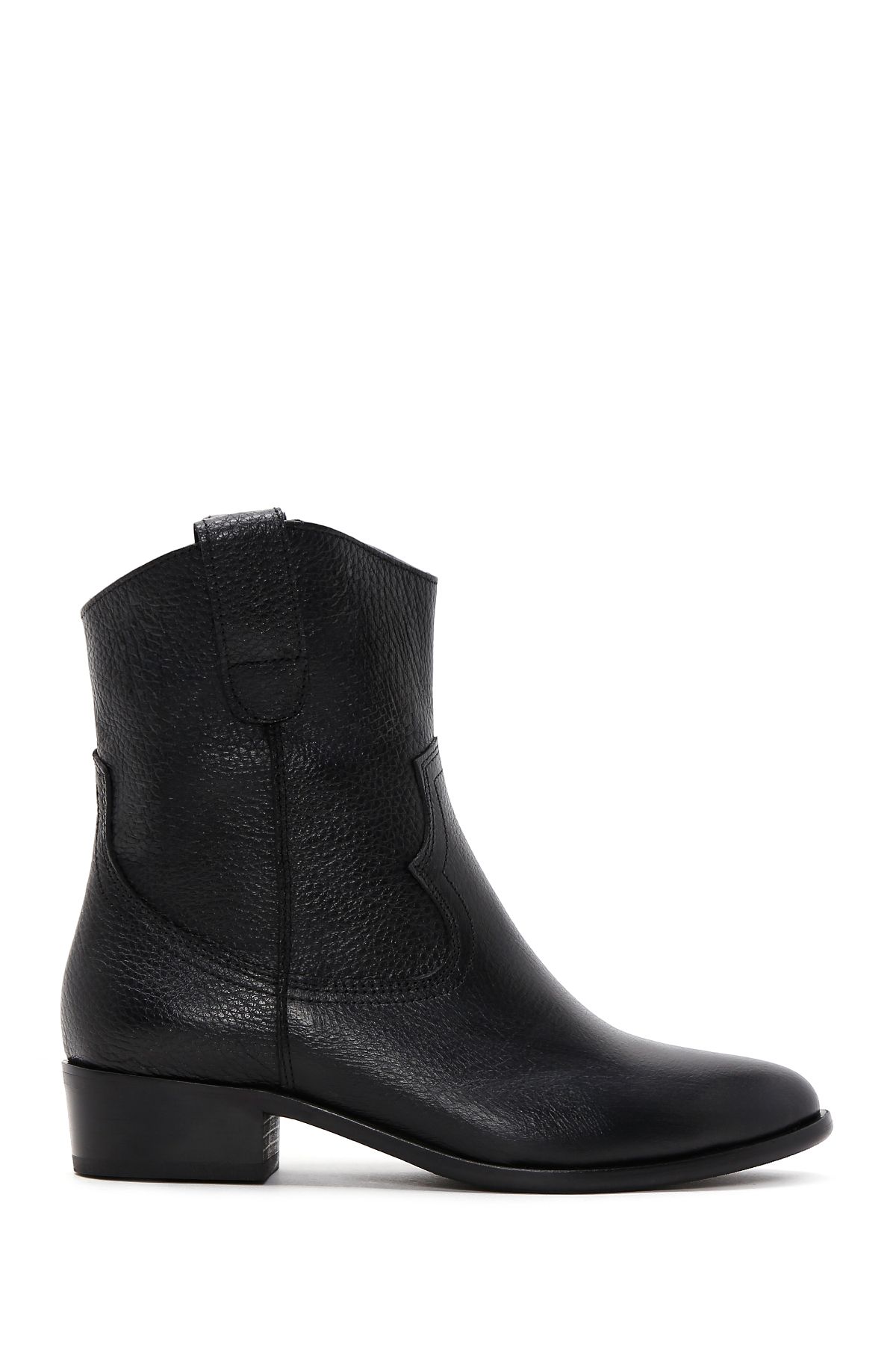 Derimod-Black Leather Cowboy Boots - Women's 23wfd1503ft 1