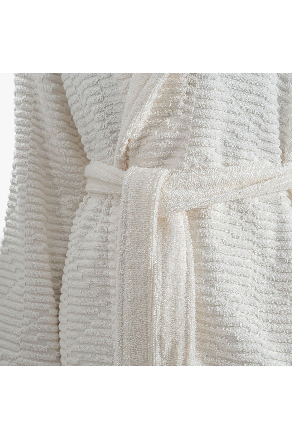 Green Black-Anisa Women's Cream Bathrobe 3