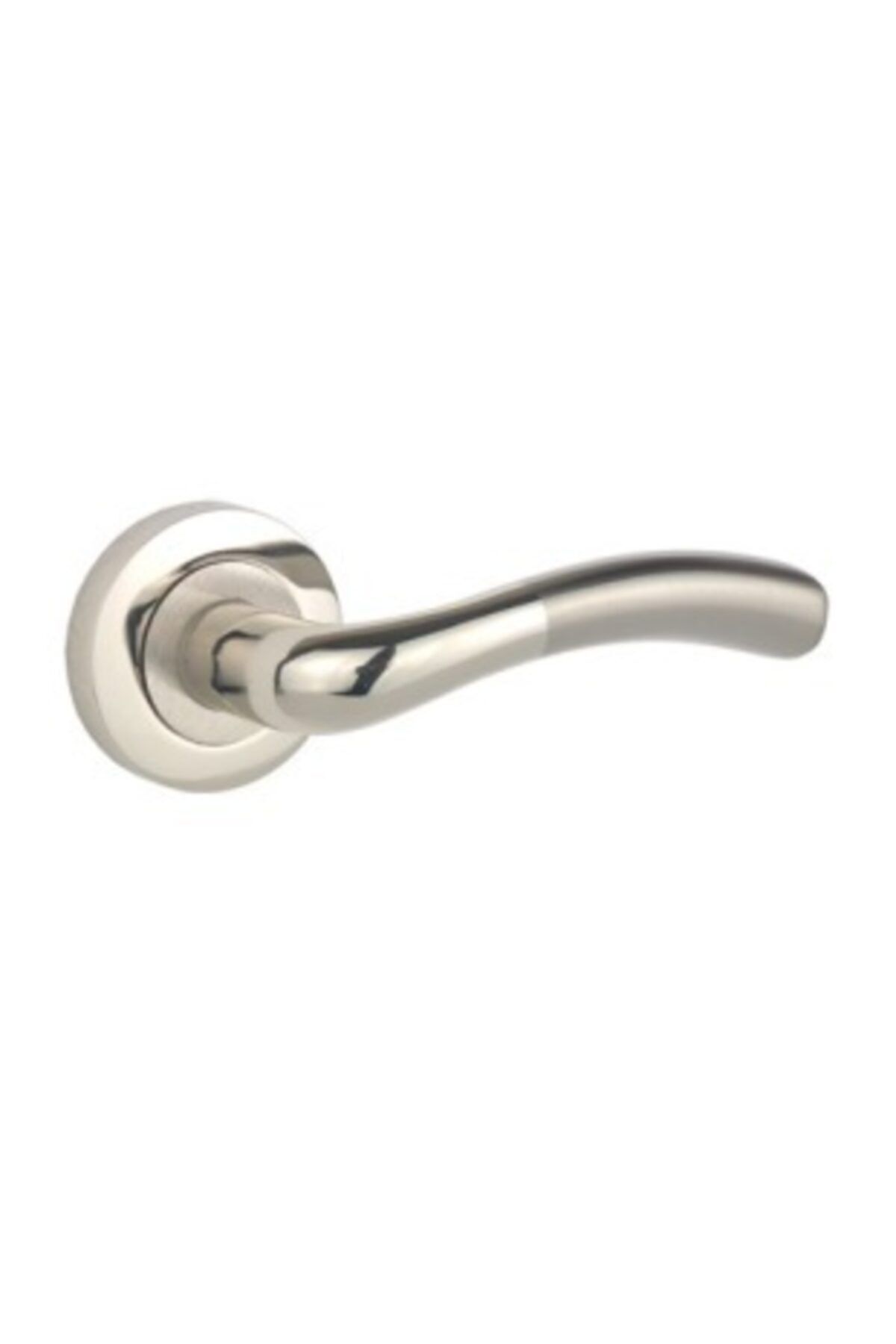 Sofuoğlu-Macro Door Handle (Wc - Bathroom) Nickel - Satin with Round Rosette 3