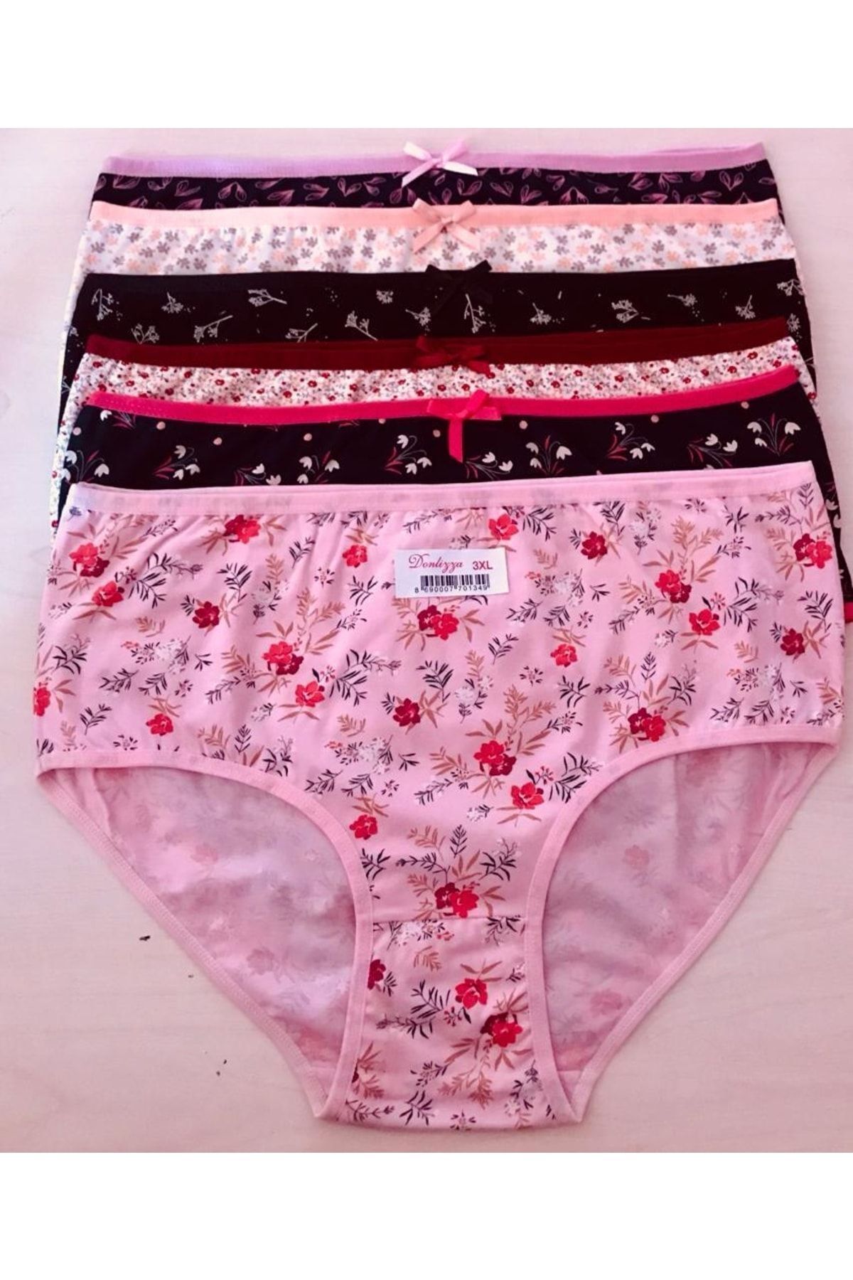 DONLİZZA-Bato Folding Elastic Panties 6 Pieces 4