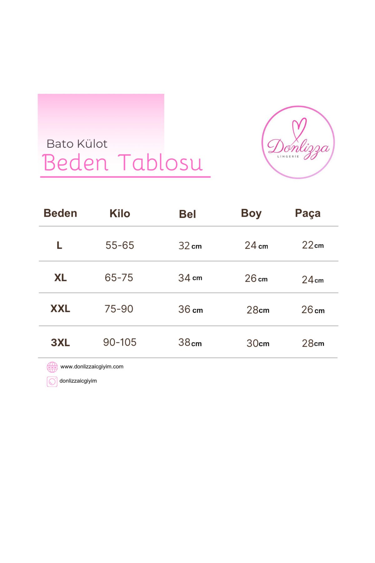 DONLİZZA-Bato Folding Elastic Panties 6 Pieces 7