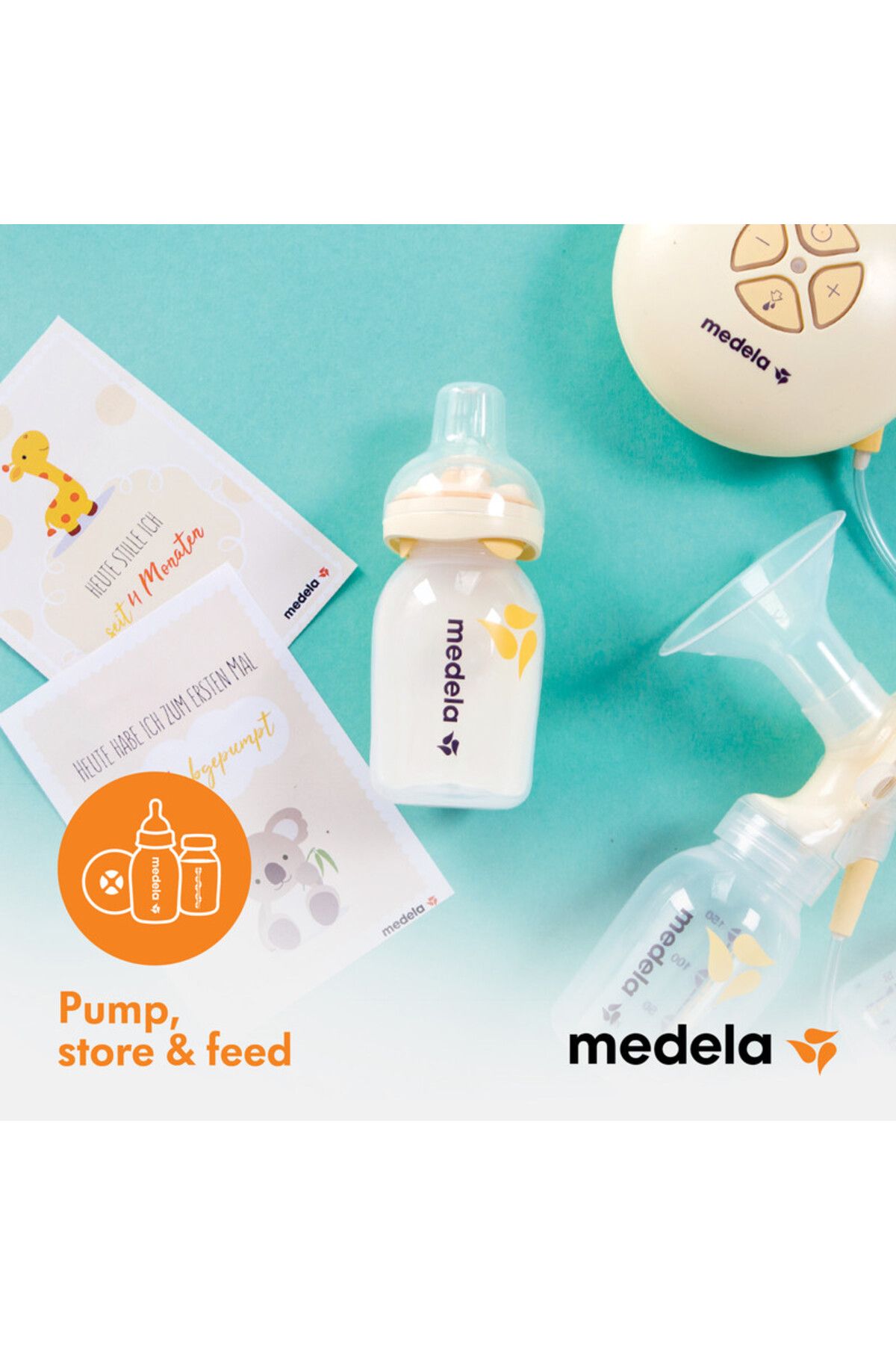 Medela-- Breastmilk Bottles  250ml  (2 pcs) 3