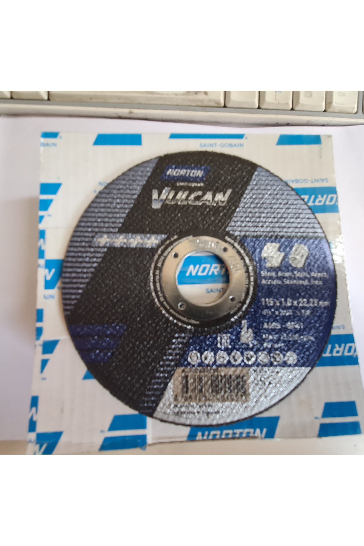 Norton Vulcan Kesme Taşı Kesici Taş 25'li Paket Inox 115x1.0x22.23