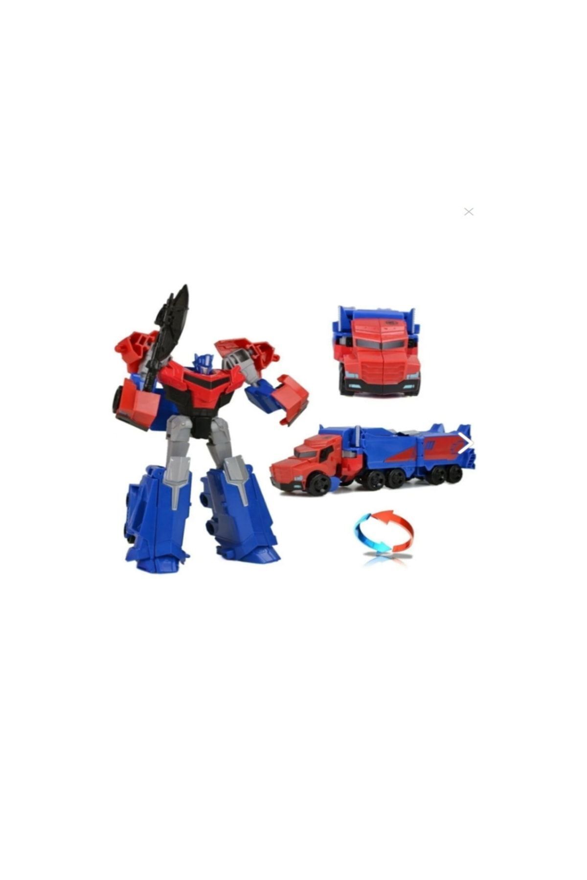 JOYFUL CHİLD-Can Toy Transwarrior Optimus Prime Robot Transformable Car 20 cm 2