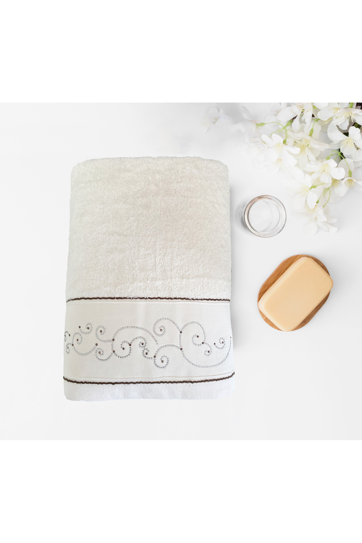 STONE PRINTED SINGLE, TOWEL 70X140CM
