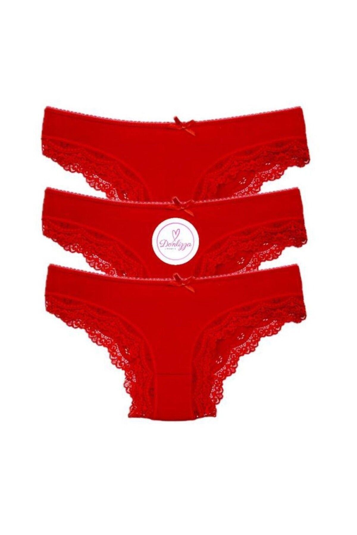 Şahinler Kadın Paça Dantelli ve Kurdele Süslemeli Bikini Külot B275 main image 0