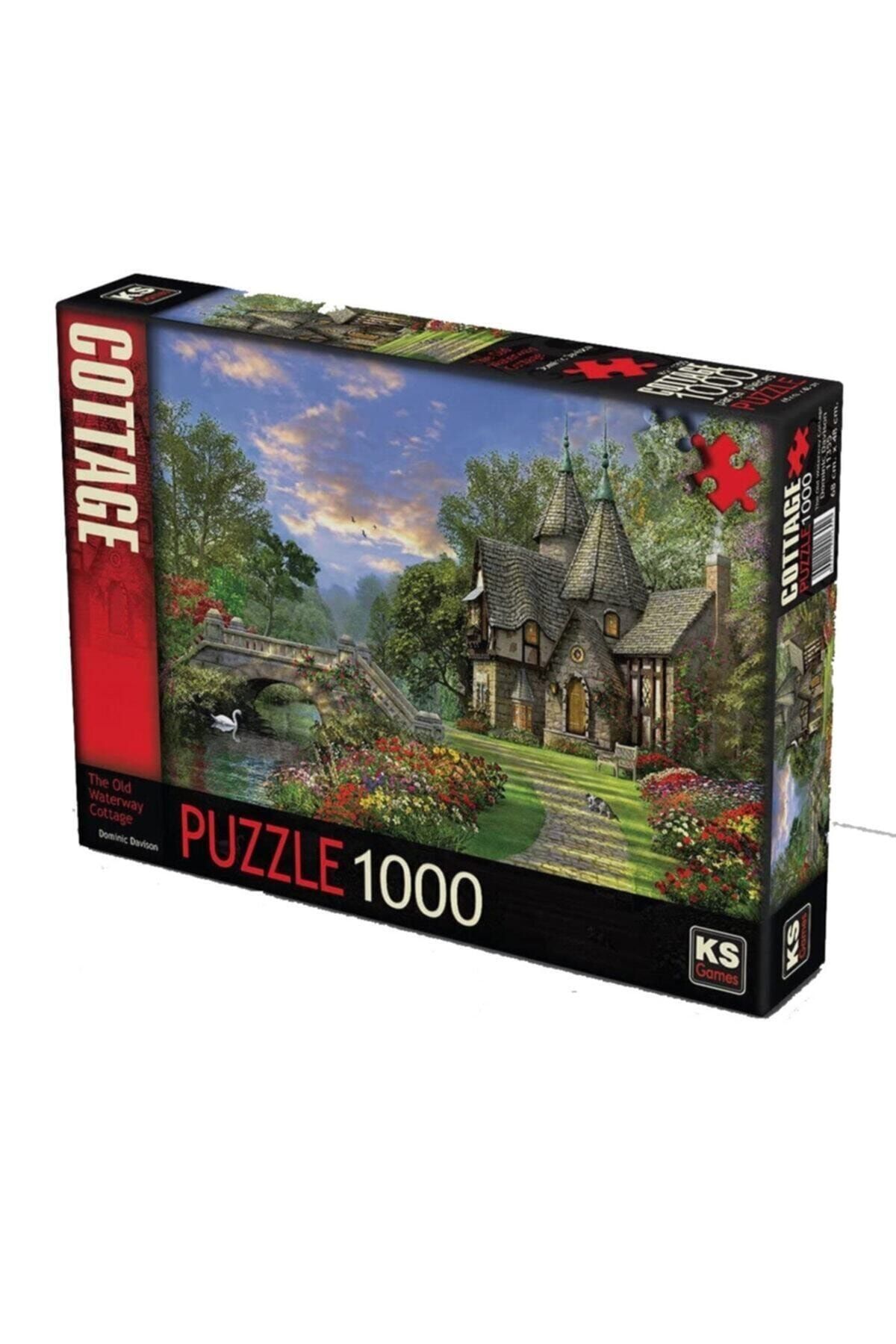 پازل بازی های KS 1000 قطعه Old Waterway Cottage 11355 Ks Games