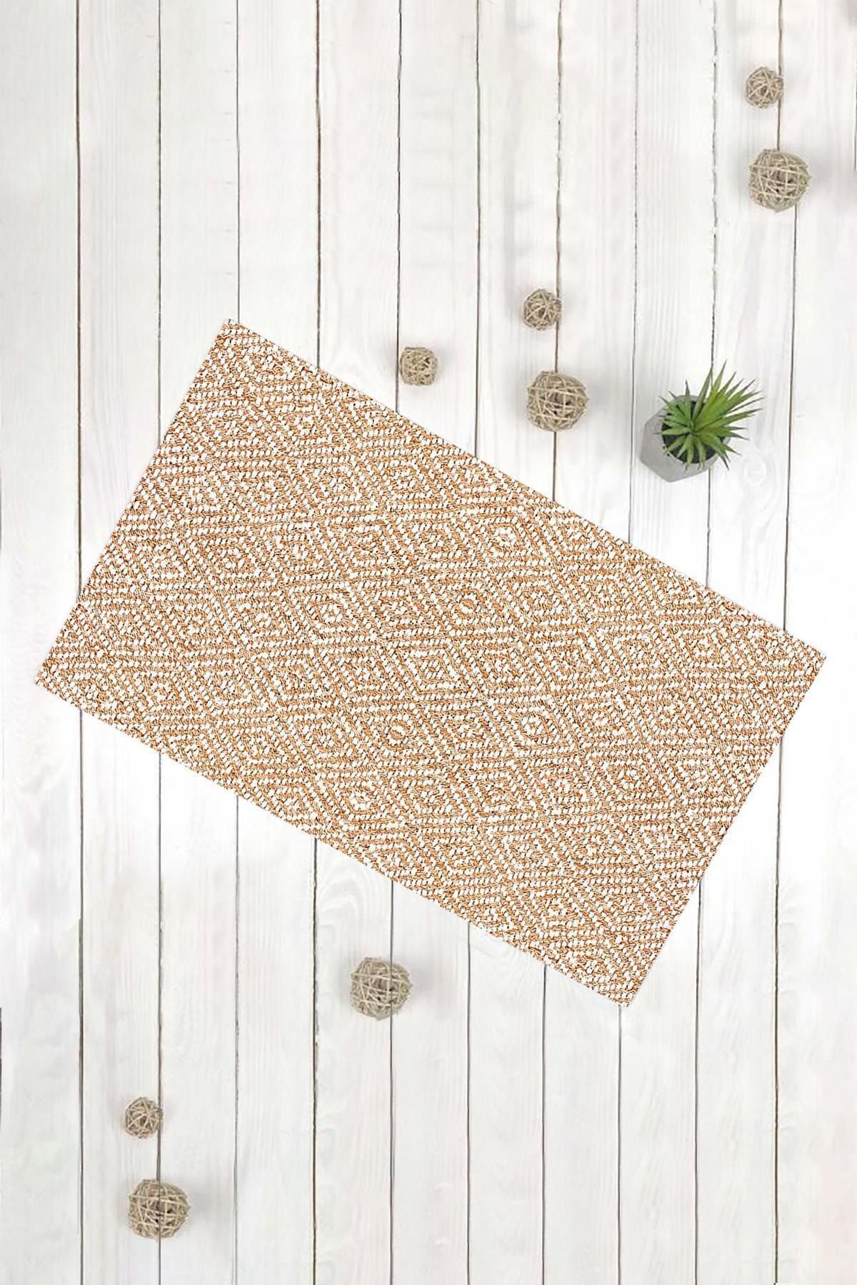 Evsebu-White Geometric Pattern Multi-Purpose Decorative Door Mat 1