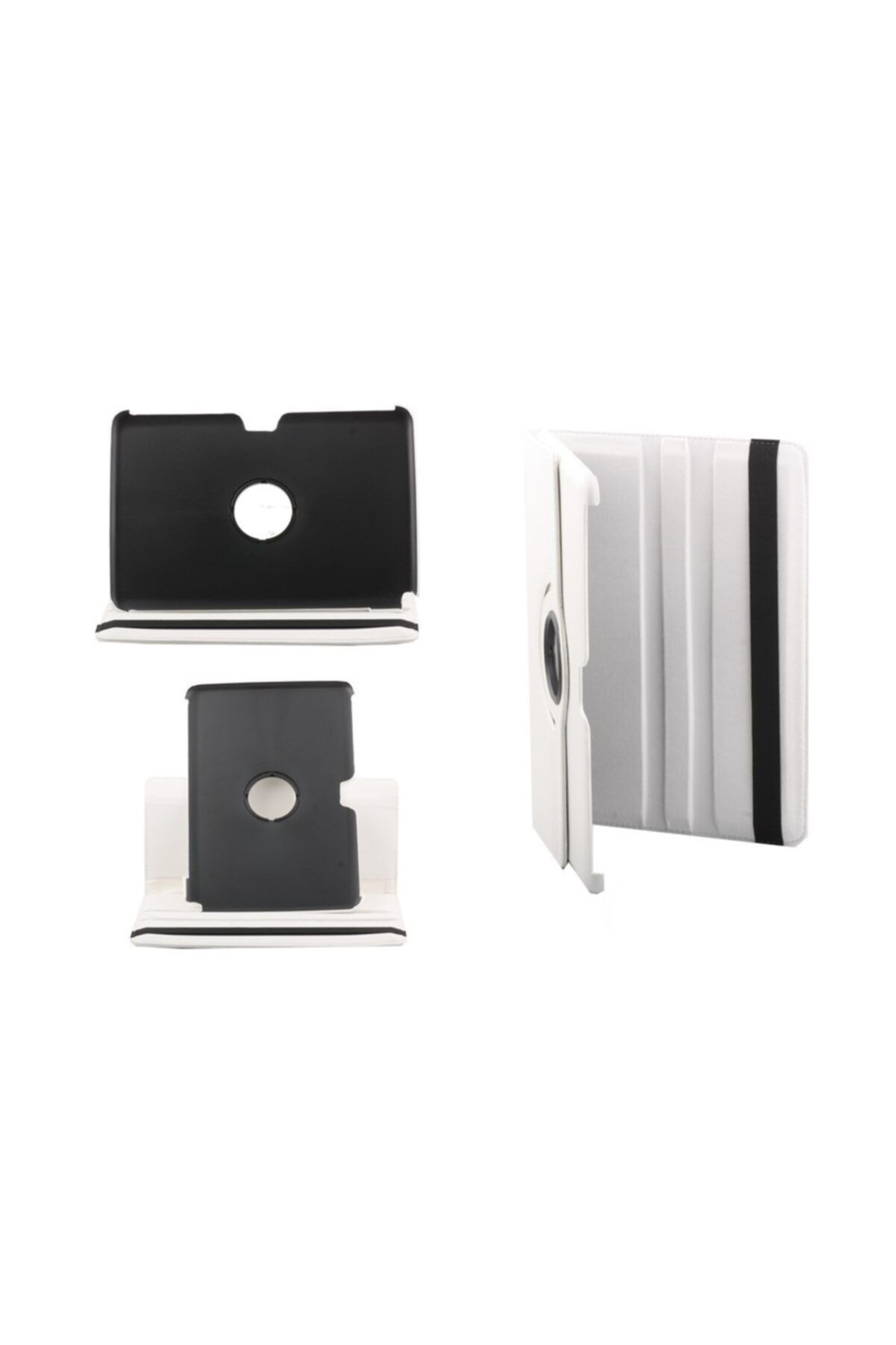 ELBA-Samsung Tab2 P3100 Compatible Colorful Case 360 Degree Rotatable (red-black-white) 1