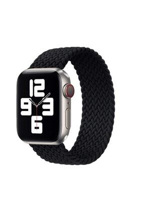 Apple Watch 1-2-3-4-5-6-se Uyumlu 42mm-44mm Kayış Elastik Örgü Solo Kordon M Beden orgu1425a