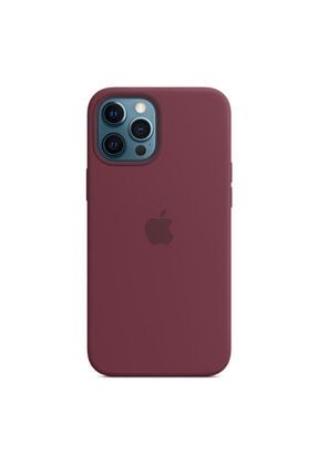 Mürdüm Apple Iphone 12 Pro Max Lansman Kılıf - Içi Süet EN168757