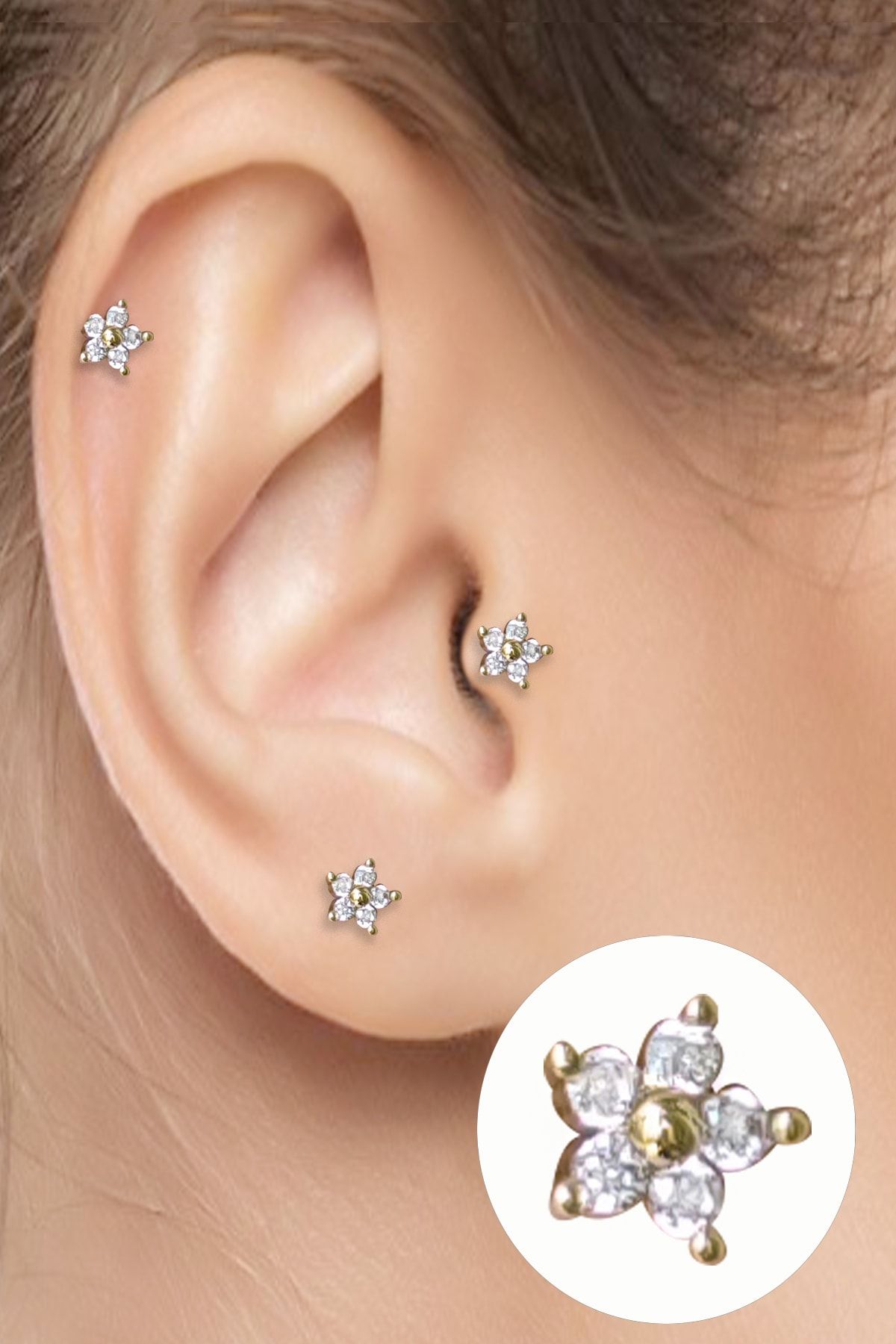 Surgical steel best sale cartilage stud earrings