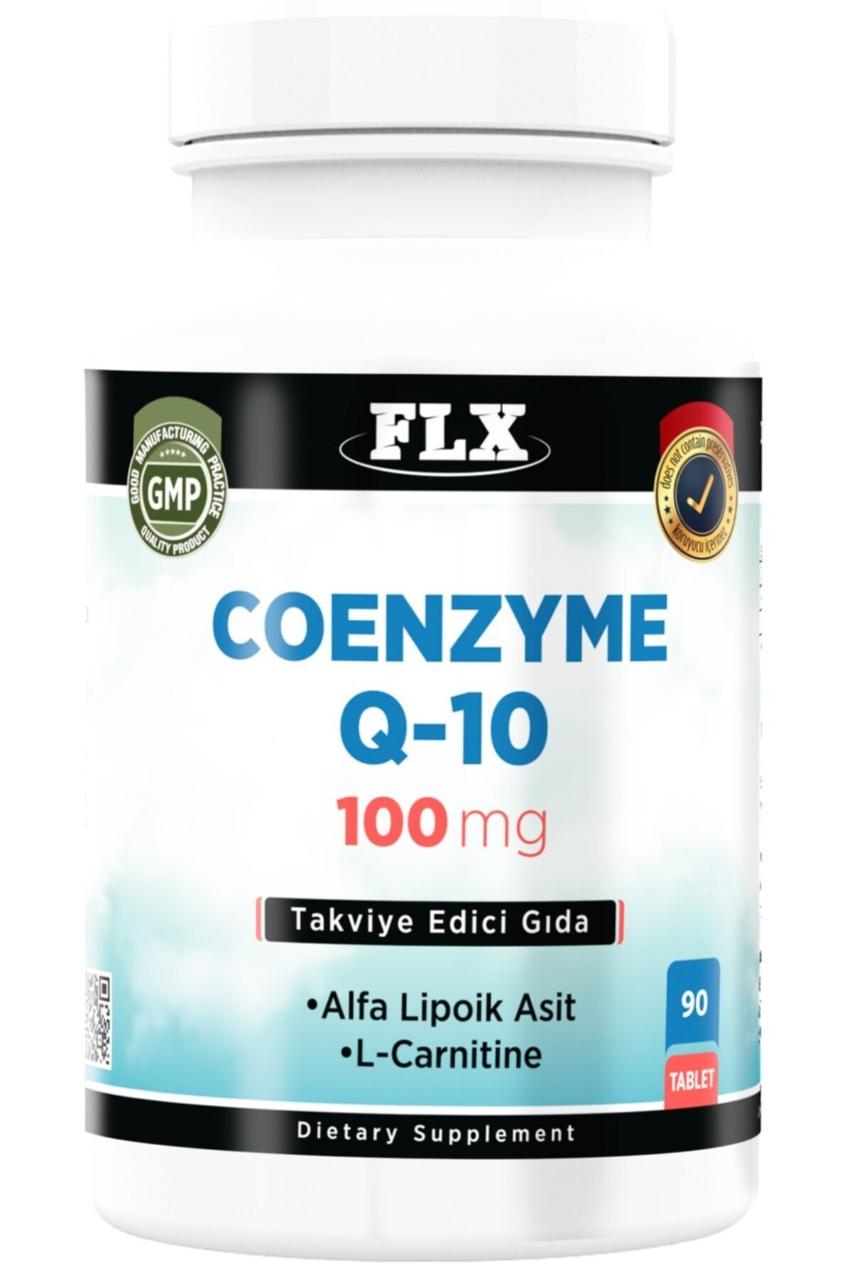 FLX Coenzyme Q10 Koenzim Alfa Lipoik Asit L-karnitin 100 Mg 90 Tablet