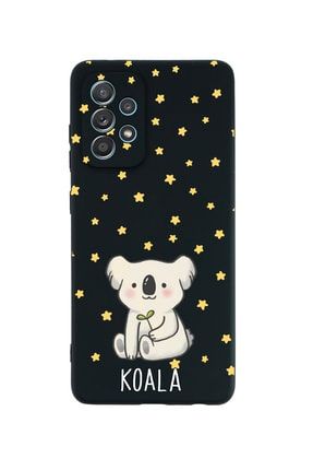 Samsung A32 Koala Premium Silikonlu Siyah Telefon Kılıfı MCSAMA32LKLBLCK