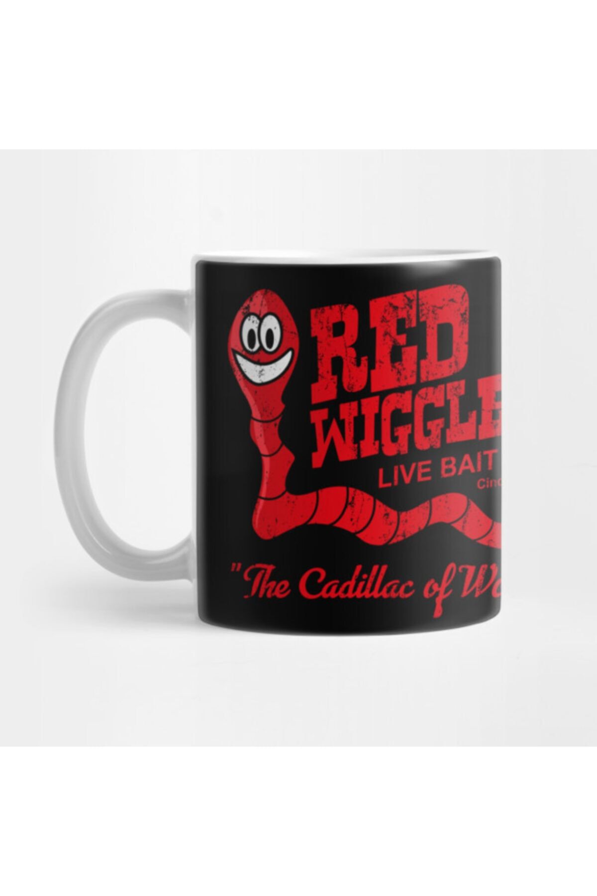Pixxa-Black Red Wigglers From Wkrp In Cincinnati Distressed Mug 1