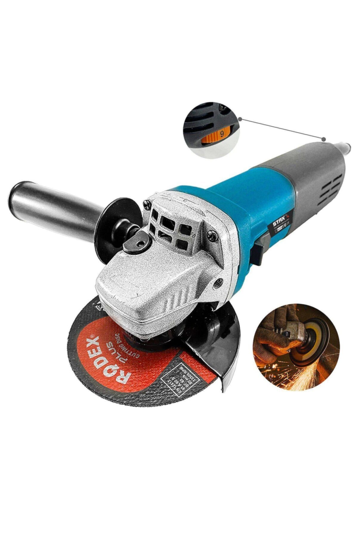 STAXX POWER 6 Kademe Devir Ayarlı Taşlama Spiral Makinesi 11-125 mm 2200 W