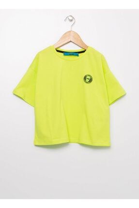 Kız Çocuk Neon Yeşil T-Shirt 5002657980