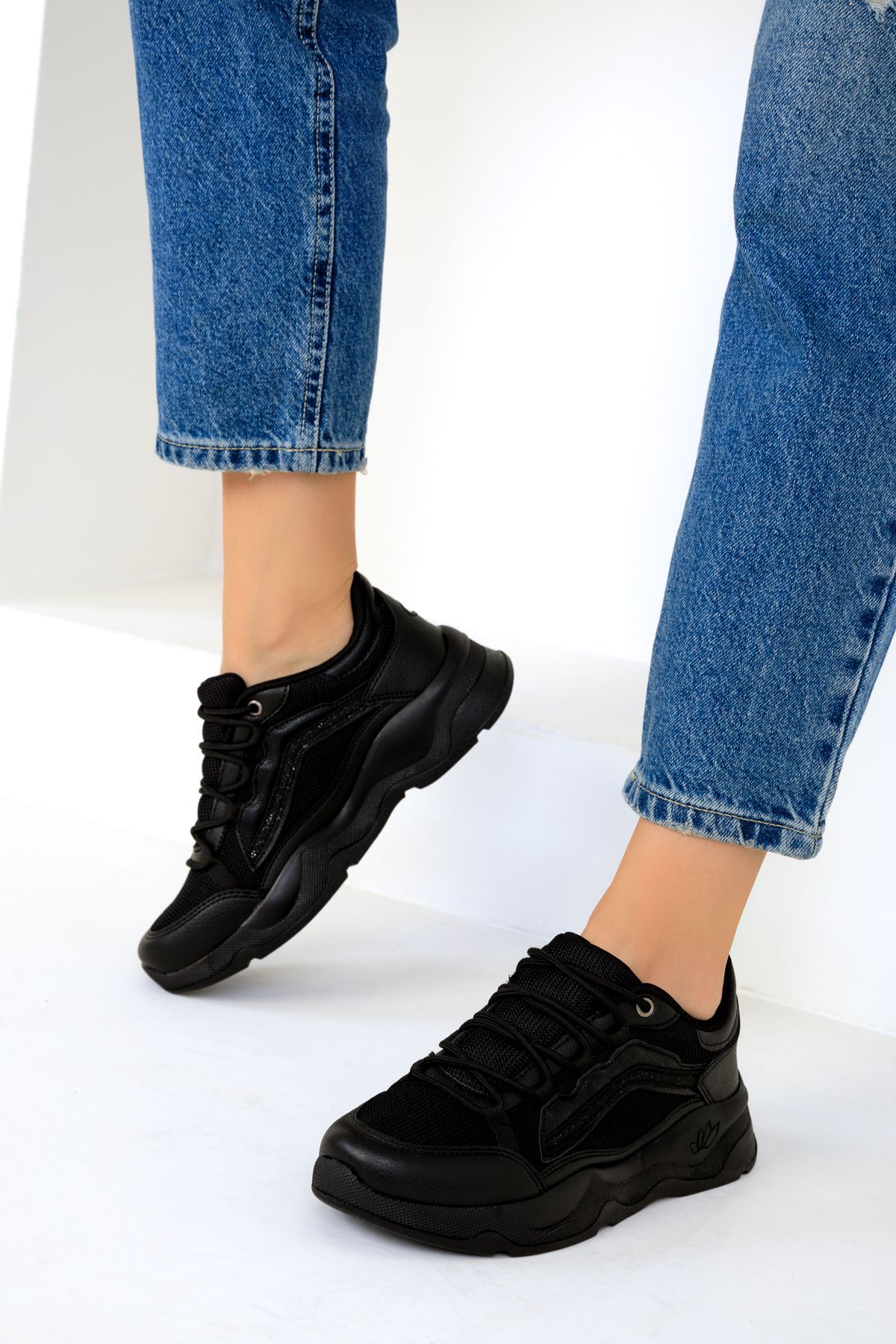 SOHO Trampki damskie 19262 - Czarny Czarny