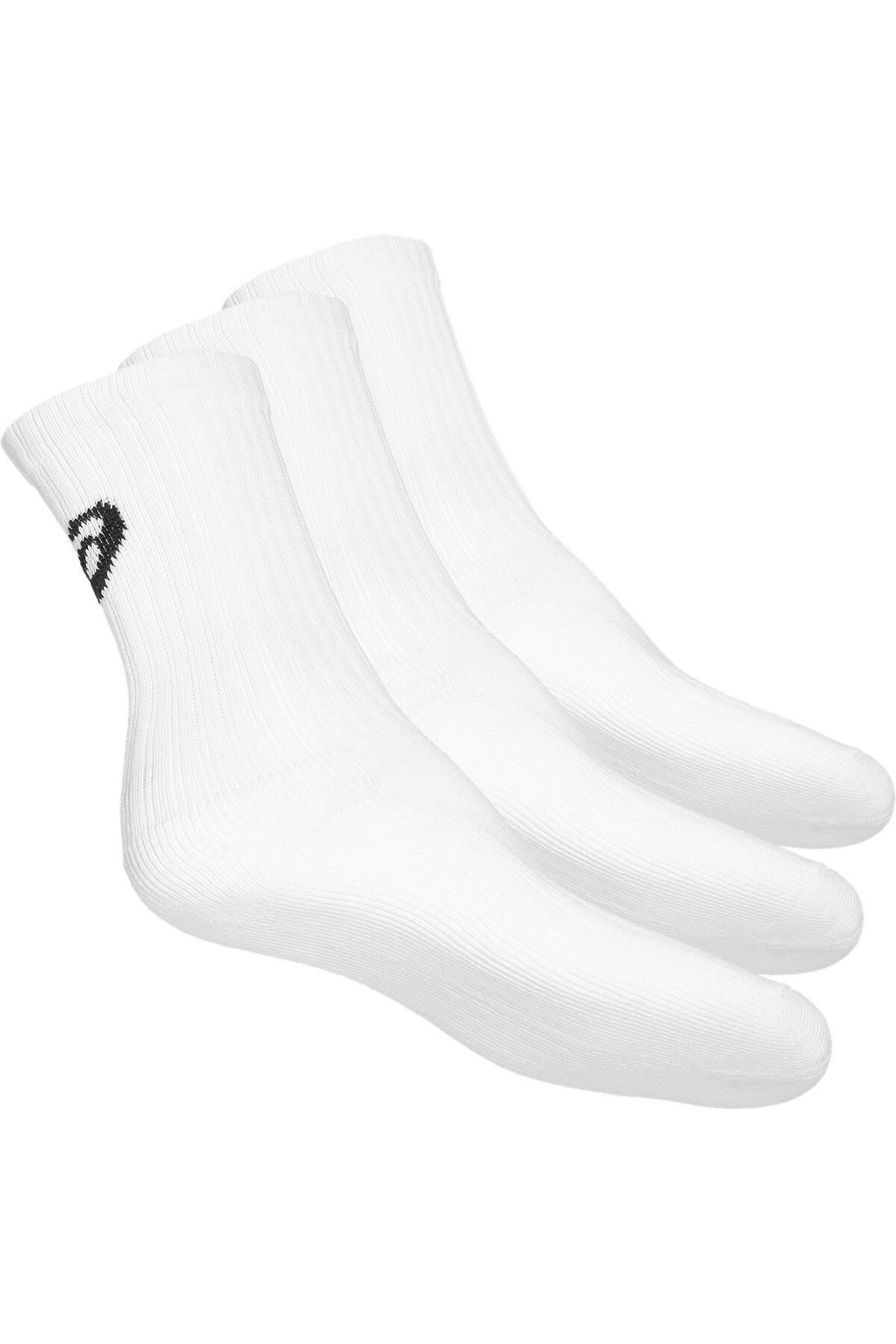 Asics 3ppk Crew Unisex Beyaz Çorap 155204-0001