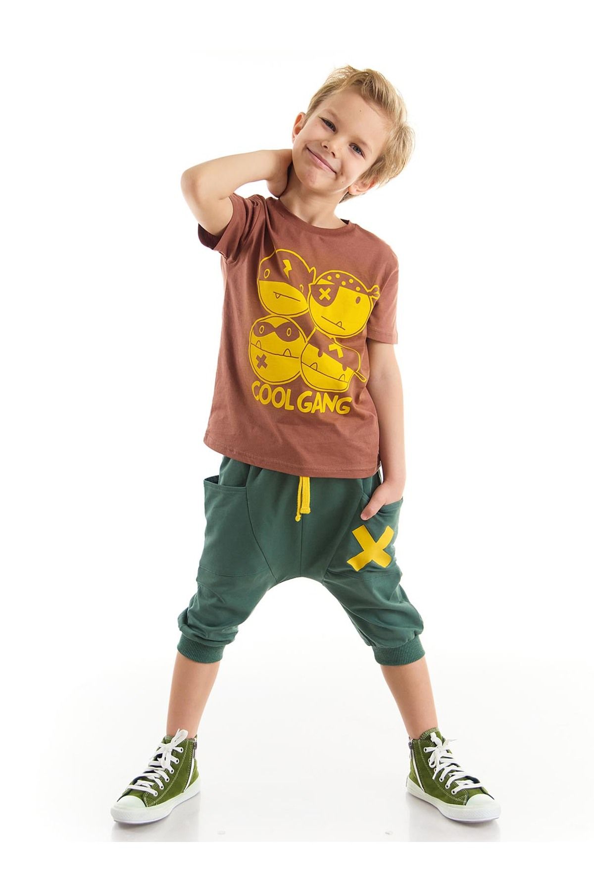 Denokids Cool Gang Boy футболка комплект капри с шортами CFF-22Y1-067