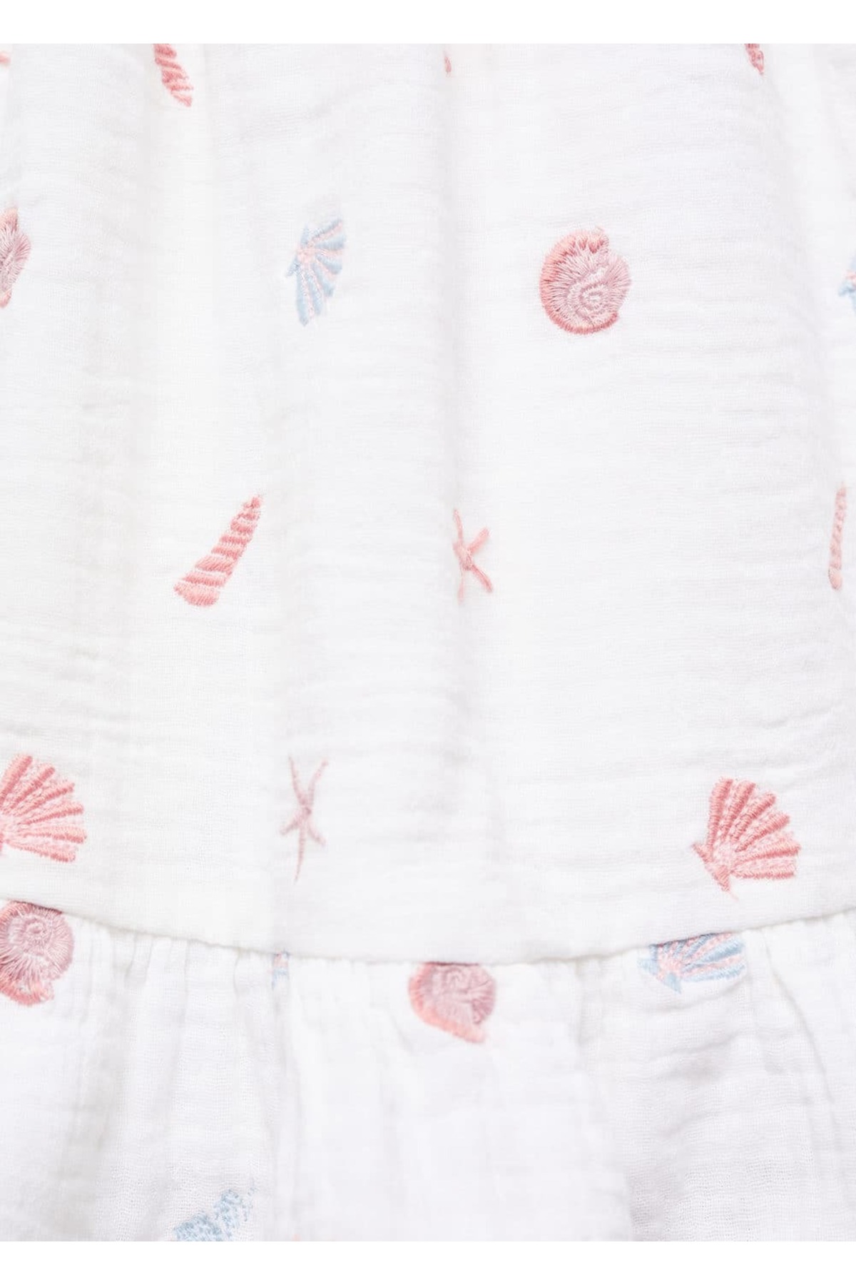 لباس مجلسی دخترانه سفید منگوMANGO Baby | 67026027 اورجینال - تصویر 5