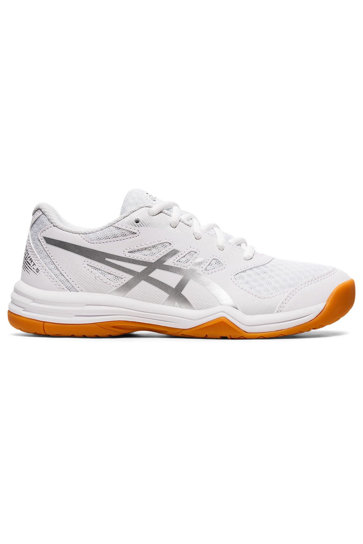 Asics Upcourt 5 Gs Büyük Unisex Çocuk Beyaz Voleybol Ayakkabısı 1074a039-101 1074A039-101