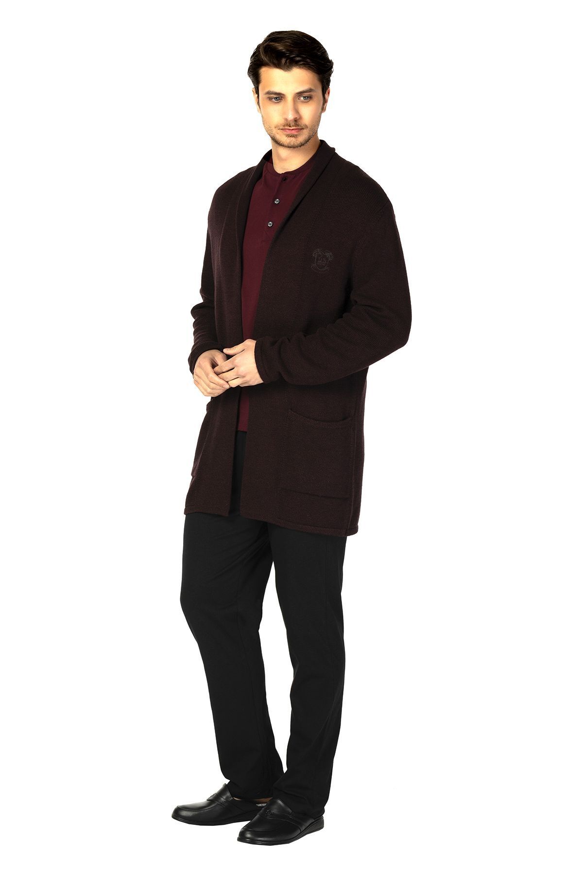 لباس بافتنی Rob Melange Claret Red D'S Damat