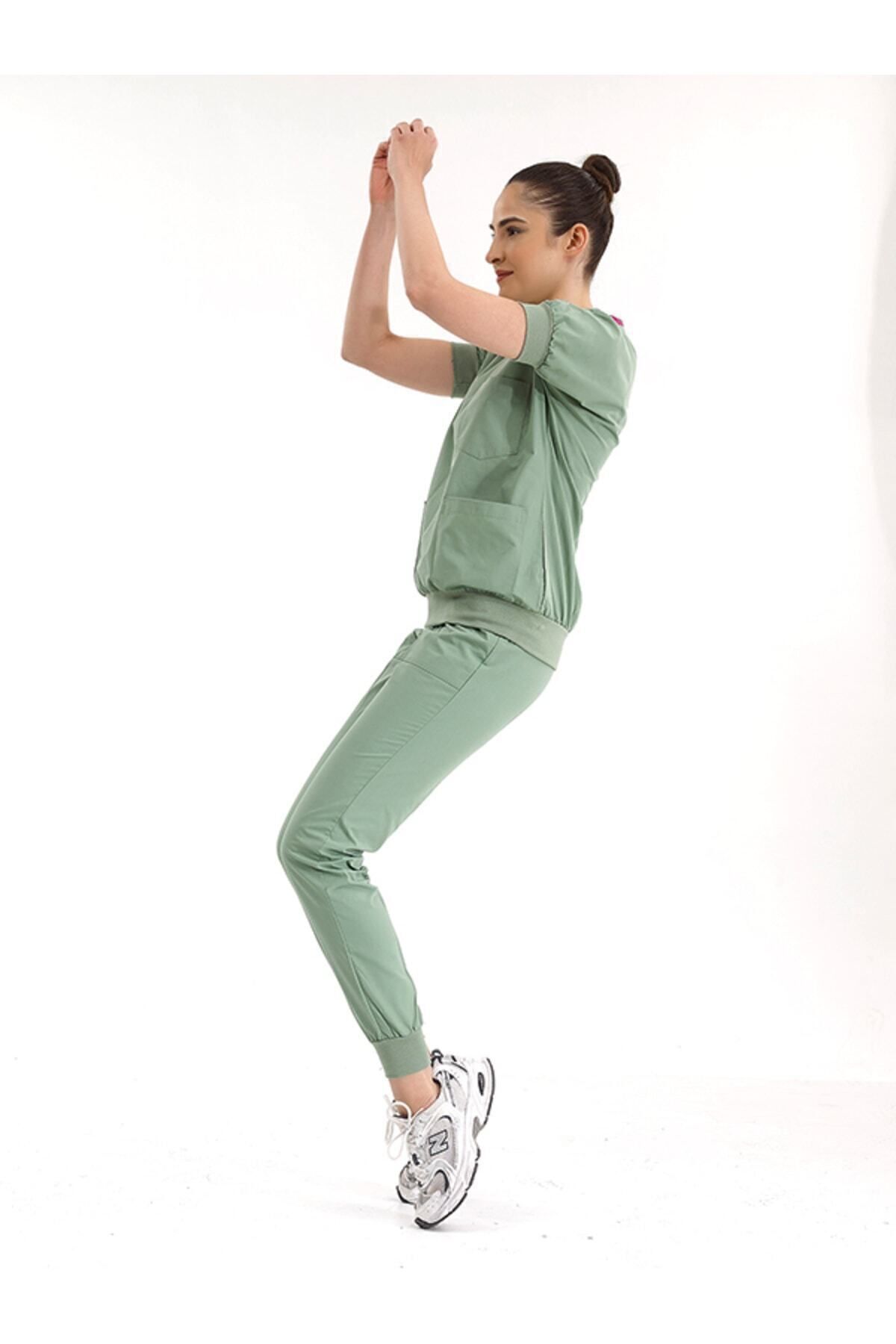 Набор часов CIZG MEDIKAL Mold Green Ribbed Terikoton Scrubs RT100.10