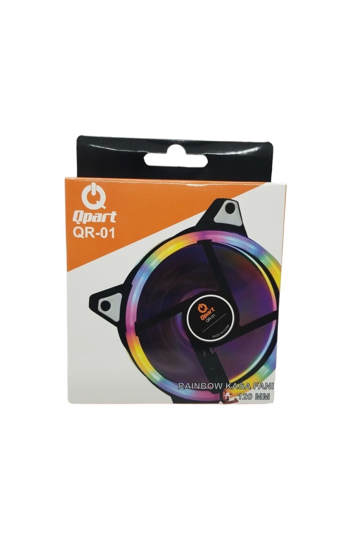 Qr-01 Rainbow 3 Pin+ Molex Kasa Fanı 12cm Kutulu