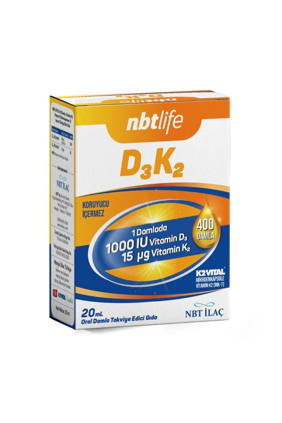 NBT Life D3k2 1000 МЕ капли 20 мл P3672S9283