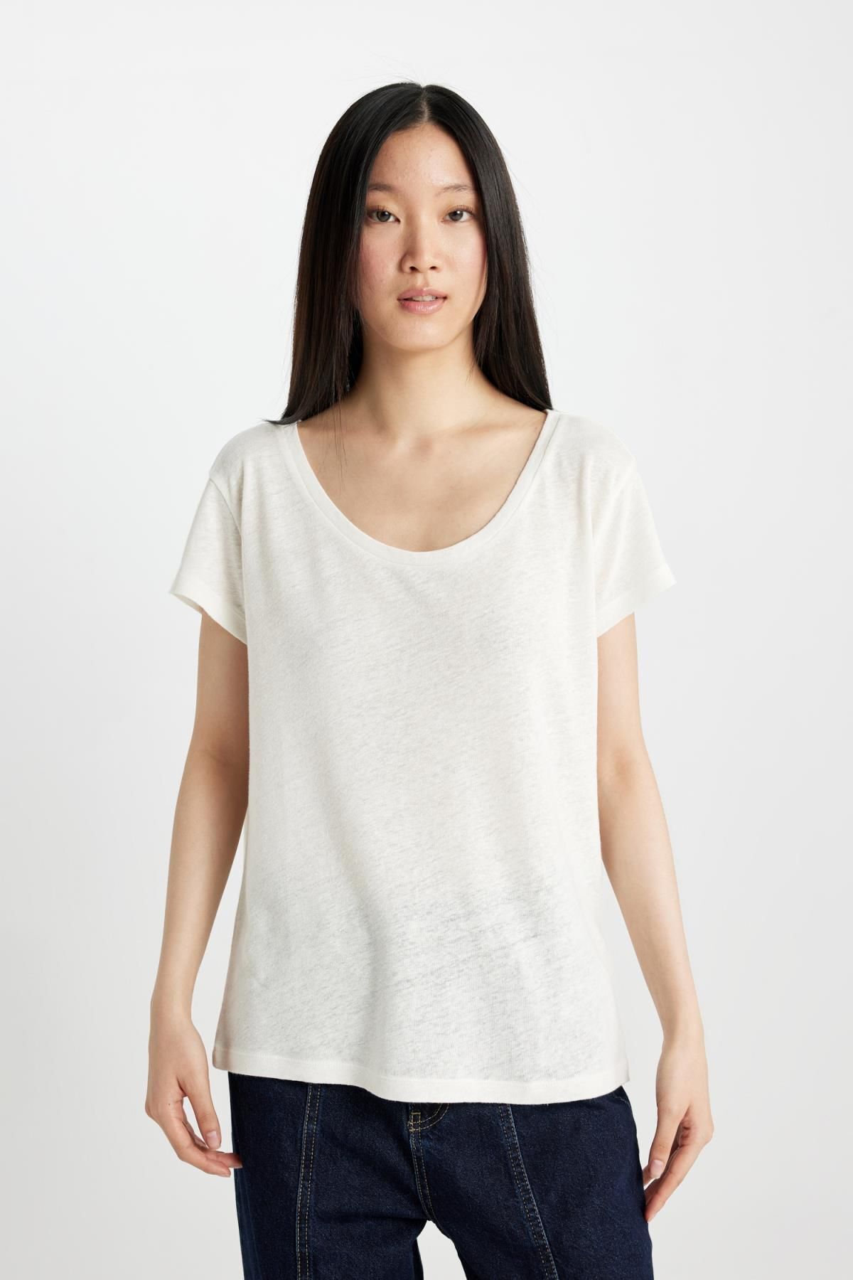 تی شرت زنانه دفاکتو | C8806AX24SM Defacto - Image 4