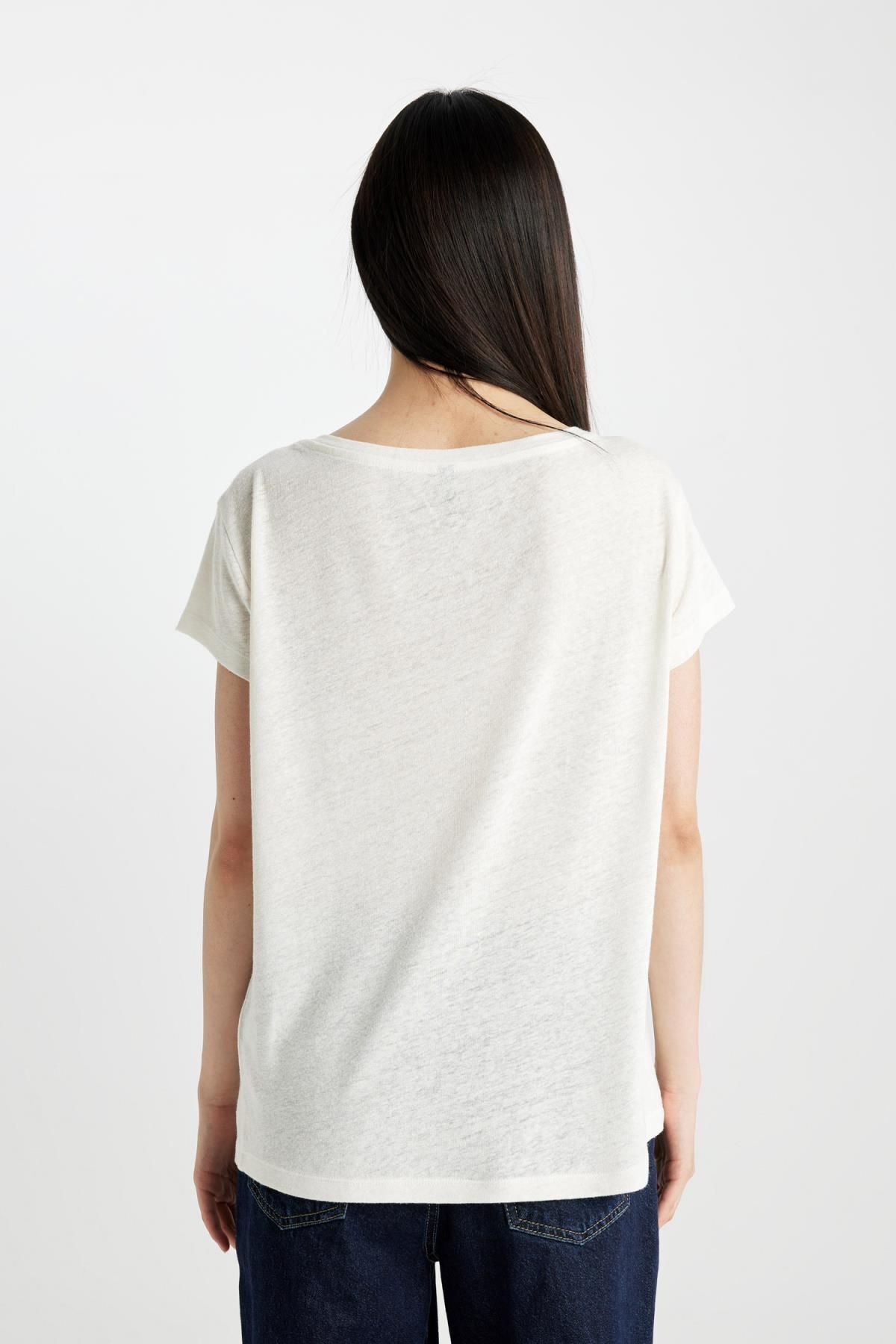 تی شرت زنانه دفاکتو | C8806AX24SM Defacto - Image 6