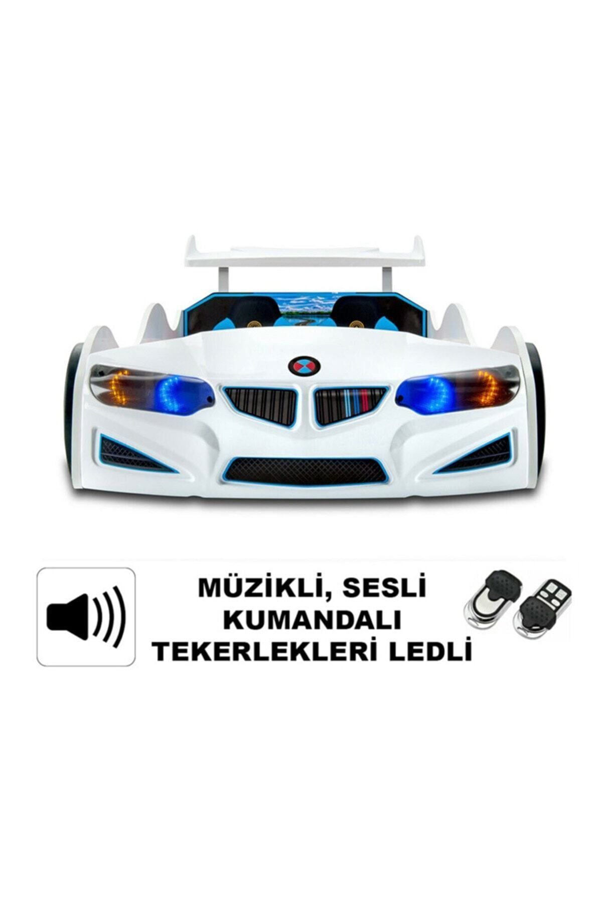 inegoldeneve Bmw Full Arabal Yatak Araba Karyola M9 Serisi Tekerleri Ledli Kumandal Fiyat Yorumlar Trendyol