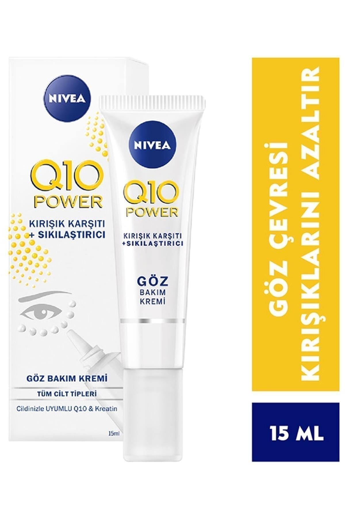 NIVEA-Q10 Power Anti-Wrinkle Eye Cream, 15 Ml, Sensitive Eye Contour, Puffiness and Dark Circle Appearance 2