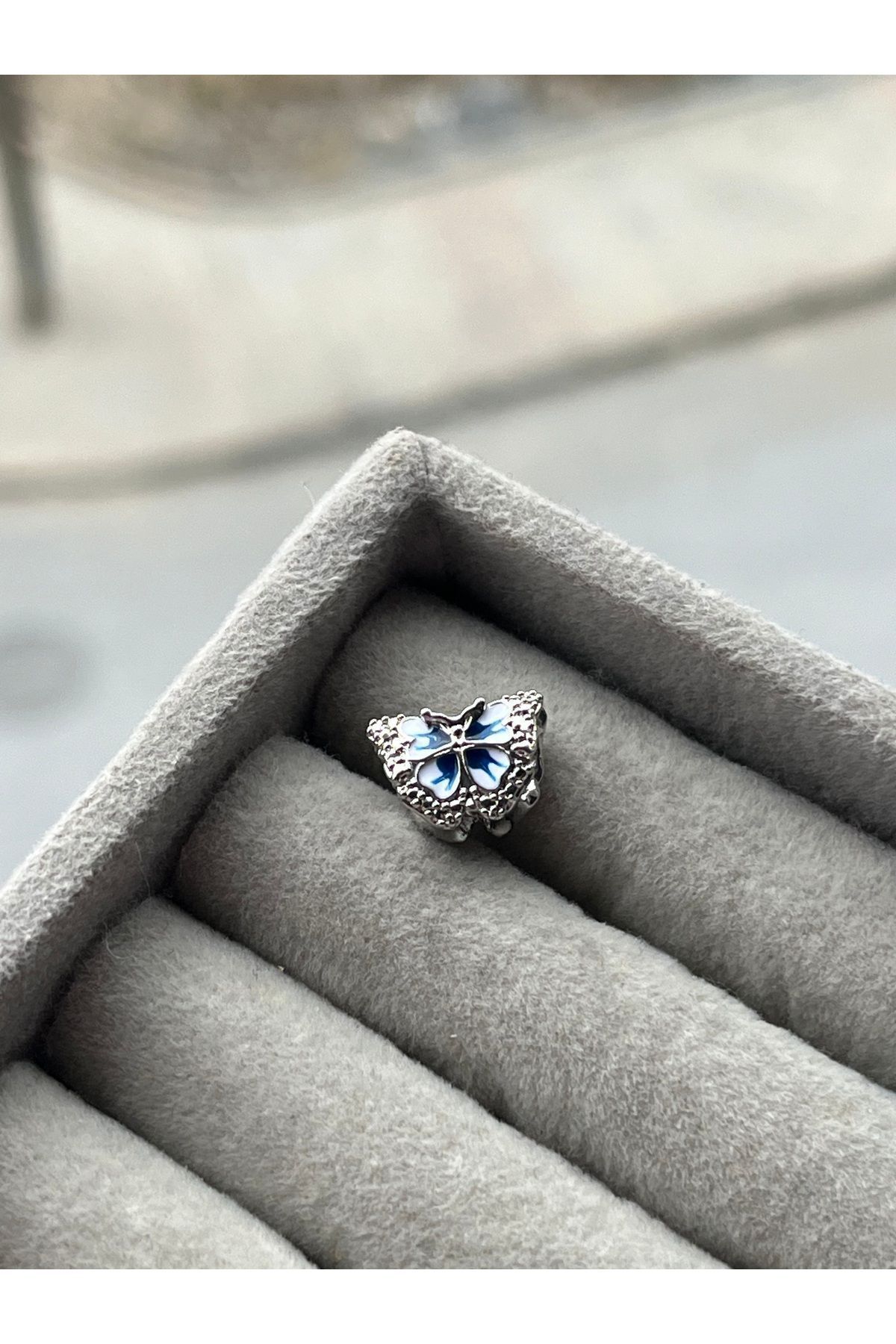 asaf Kelebek charm | gümüş kaplama