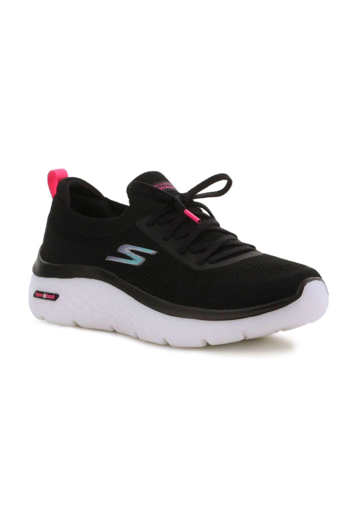 کفش پیاده روی سفید زنانه Gowalk Burst Moon Walking ورزشیs 124585 bkmt Skechers