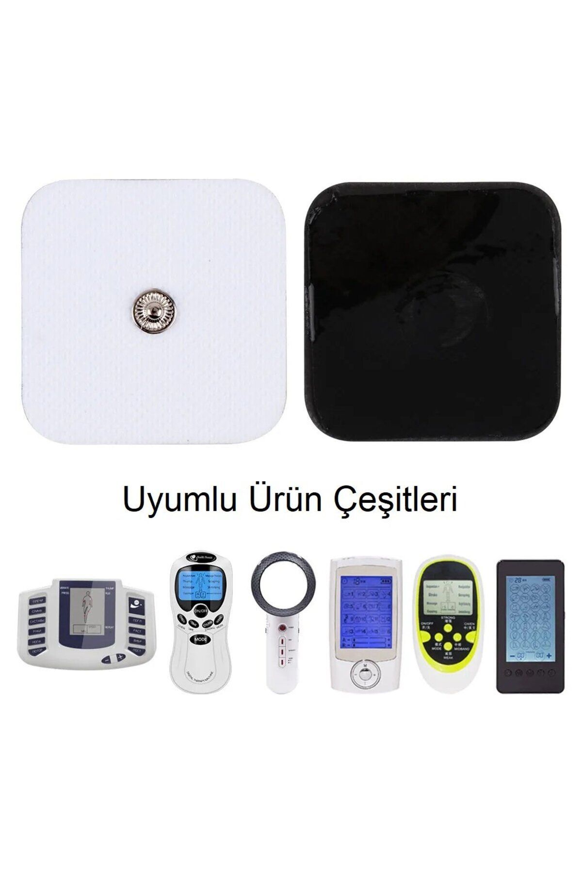 5x5 Çıtçıtlı Kare Tens Pedi 20 Adet 6