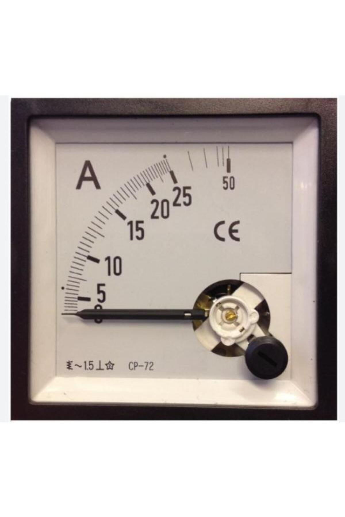 As 72X72 50A AMPERMETRE ANALOG